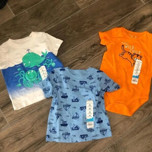 NWT jumping beans summer 12M shirt bundle